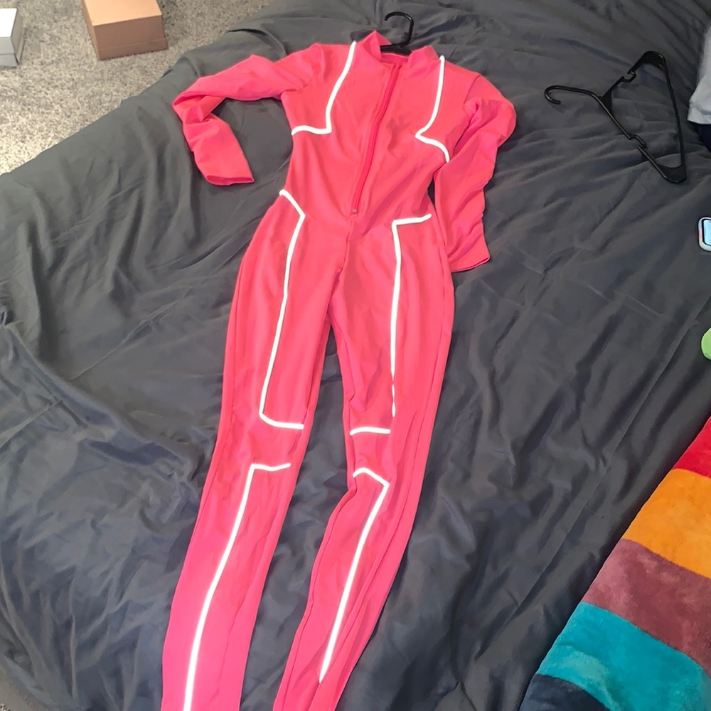 New hot pink jumpsuit